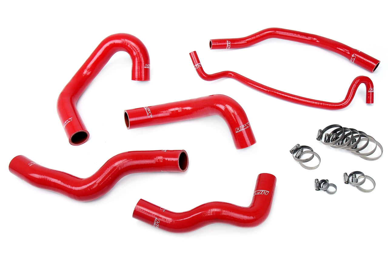 HPS Performance High Temp 3-ply Reinforced SiliconeReplace OEM Rubber Radiator Coolant Hoses 57-1013-RED