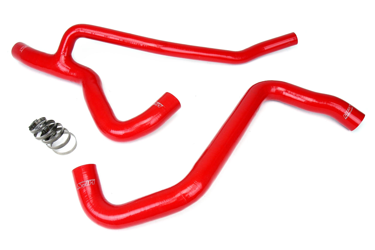 HPS Performance High Temp 3-ply Reinforced SiliconeReplace OEM Rubber Radiator Coolant Hoses 57-1014-RED