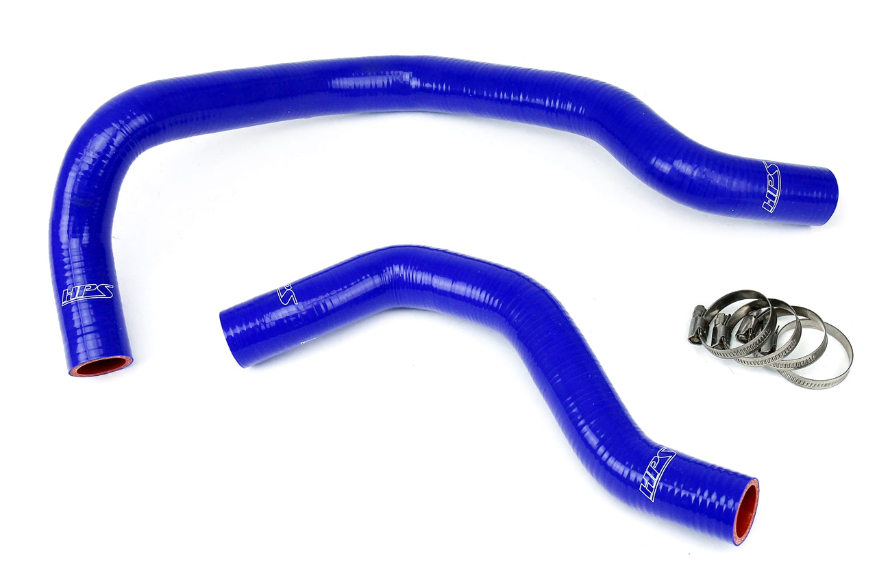 HPS Performance High Temp 3-ply Reinforced SiliconeReplace OEM Rubber Radiator Coolant Hoses 57-1016-BLUE