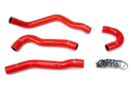 HPS Performance High Temp 3-ply Reinforced SiliconeReplace OEM Rubber Radiator Coolant Hoses 57-1043-RED
