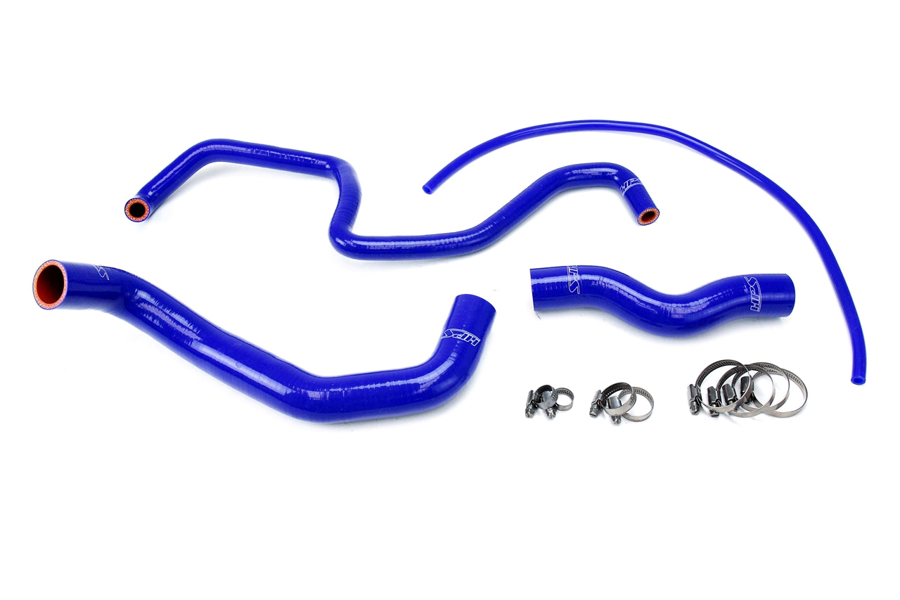 HPS Performance High Temp 3-ply Reinforced SiliconeReplace OEM Rubber Radiator Coolant Hoses 57-1048-BLUE