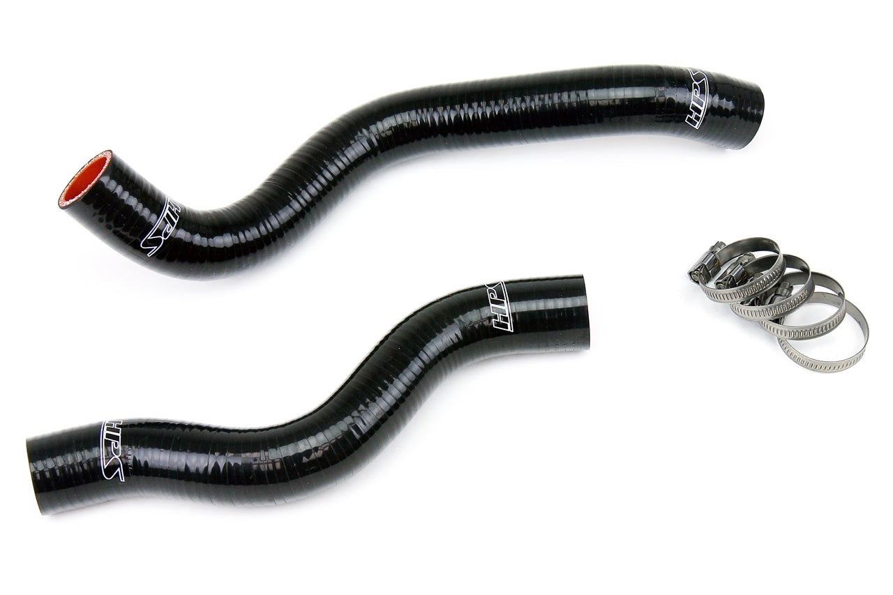 HPS Performance High Temp 3-ply Reinforced Silicone Replace OEM Rubber Radiator Coolant Hoses 57-1200-BLK