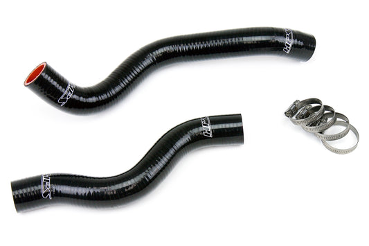 HPS Performance High Temp 3-ply Reinforced Silicone Replace OEM Rubber Radiator Coolant Hoses 57-1200-BLK