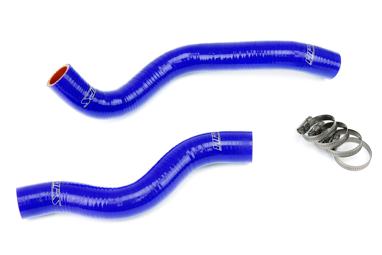 HPS Performance High Temp 3-ply Reinforced Silicone Replace OEM Rubber Radiator Coolant Hoses 57-1200-BLUE