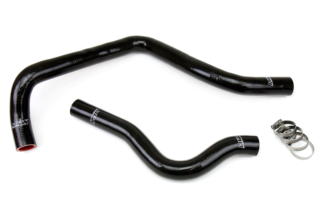 HPS Performance High Temp 3-ply Reinforced Silicone Replace OEM Rubber Radiator Coolant Hoses 57-1207-BLK