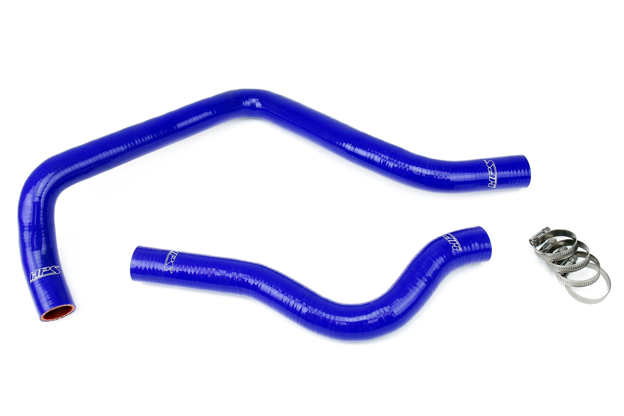 HPS Performance High Temp 3-ply Reinforced Silicone Replace OEM Rubber Radiator Coolant Hoses 57-1207-BLUE
