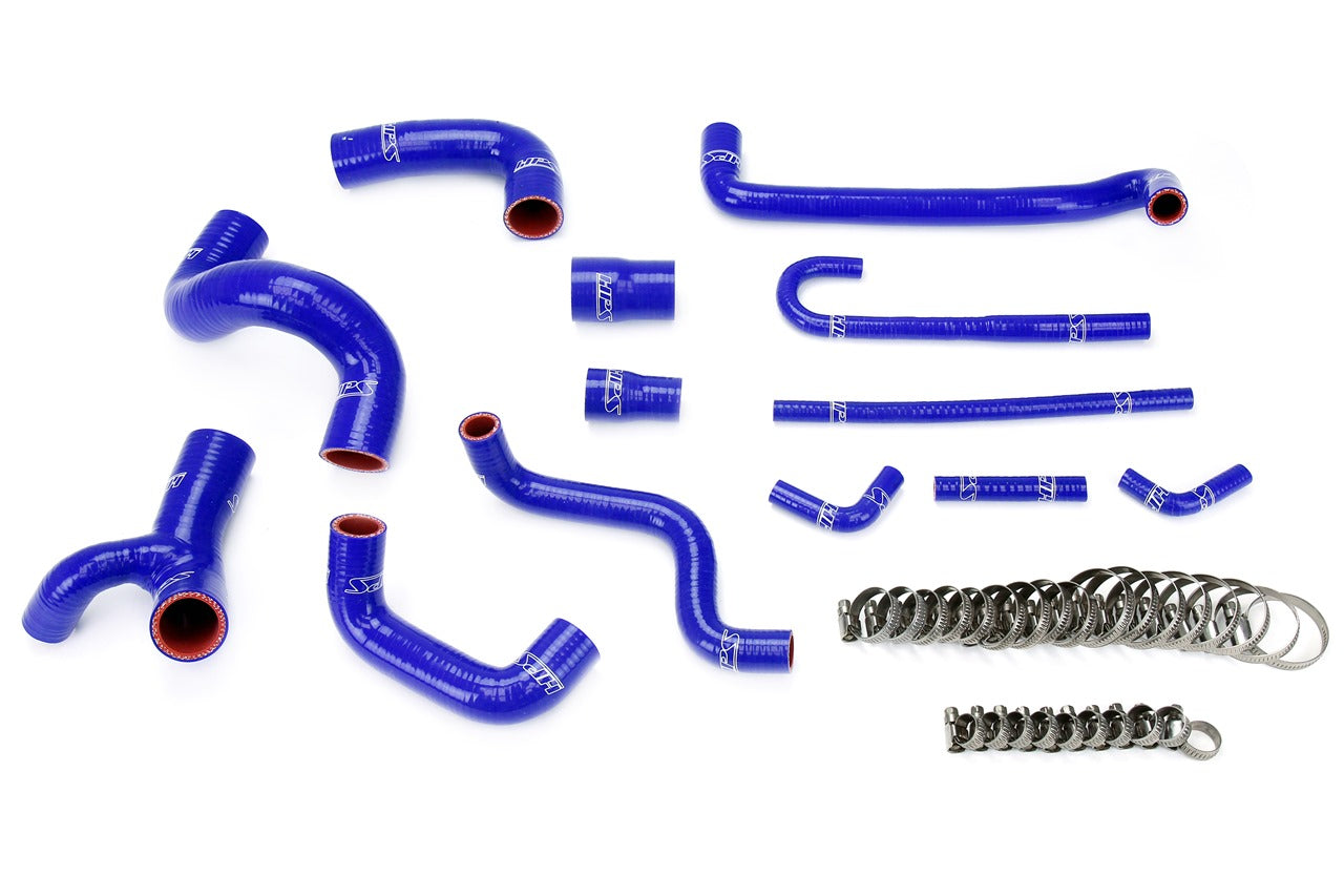 HPS Performance High Temp 3-ply Reinforced Silicone Replace Rubber Radiator Heater Coolant Hoses 57-1209-BLUE
