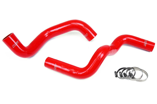 HPS Performance High Temp 3-ply Reinforced Silicone Replace OEM Rubber Radiator Coolant Hoses 57-1210-RED