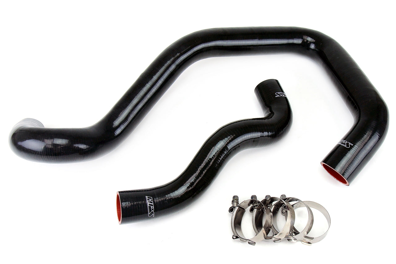 HPS Performance High Temp 3-ply Reinforced Silicone Replace OEM Rubber Radiator Coolant Hoses 57-1214-BLK