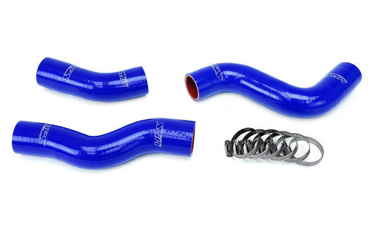 HPS Performance High Temp 3-ply Reinforced Silicone Replace OEM Rubber Radiator Coolant Hoses 57-1218-BLUE