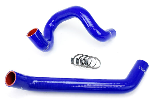 HPS Performance High Temp 3-ply Reinforced Silicone Replace OEM Rubber Radiator Coolant Hoses 57-1220R-BLUE