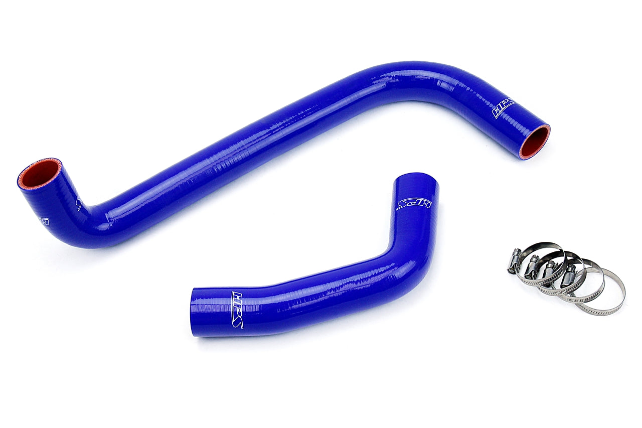 HPS Performance High Temp 3-ply Reinforced Silicone Replace OEM Rubber Radiator Coolant Hoses 57-1224-BLUE