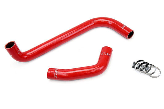HPS Performance High Temp 3-ply Reinforced Silicone Replace OEM Rubber Radiator Coolant Hoses 57-1224-RED