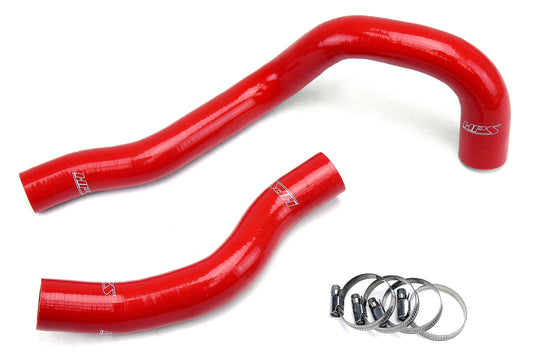 HPS Performance High Temp 3-ply Reinforced Silicone Replace OEM Rubber Radiator Coolant Hoses 57-1225-RED