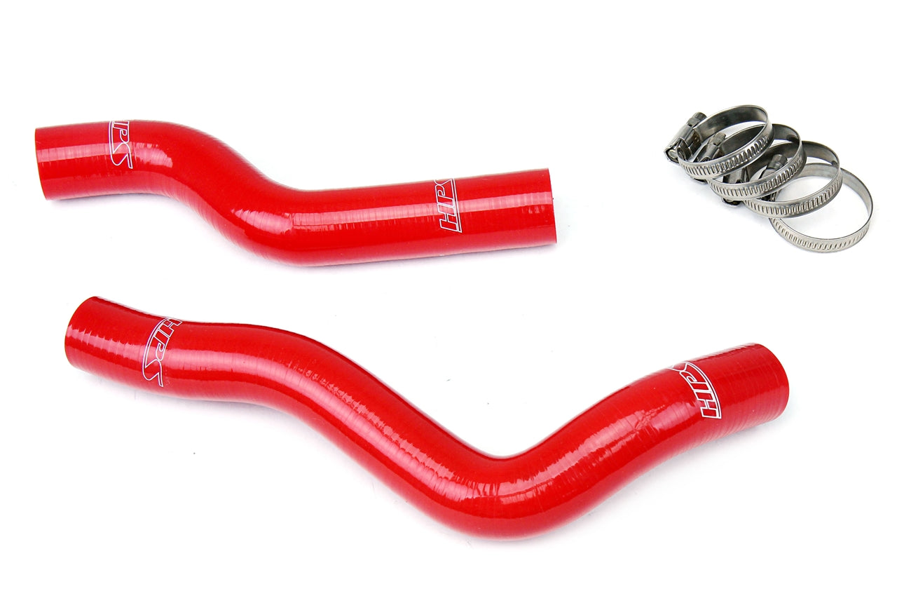 HPS Performance High Temp 3-ply Reinforced Silicone Replace OEM Rubber Radiator Coolant Hoses 57-1229-RED