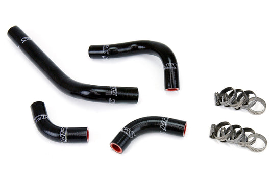 HPS Performance High Temp 3-ply Reinforced Silicone Replace OEM Rubber Radiator Coolant Hoses 57-1234-BLK