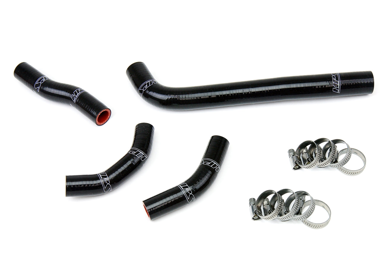 HPS Performance High Temp 3-ply Reinforced Silicone Replace OEM Rubber Radiator Coolant Hoses 57-1235-BLK