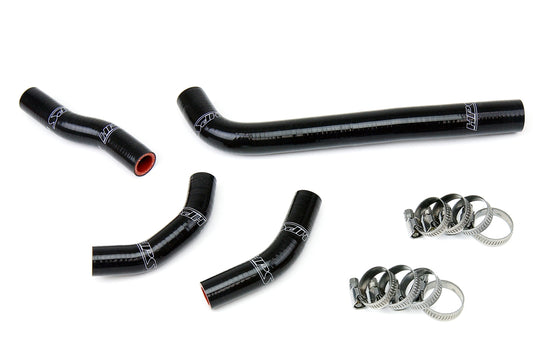 HPS Performance High Temp 3-ply Reinforced Silicone Replace OEM Rubber Radiator Coolant Hoses 57-1235-BLK