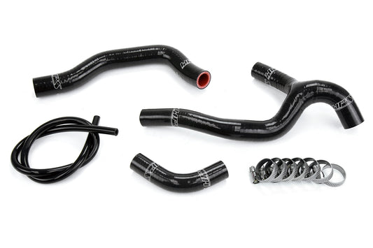 HPS Performance High Temp 3-ply Reinforced Silicone Replace OEM Rubber Radiator Coolant Hoses 57-1237-BLK