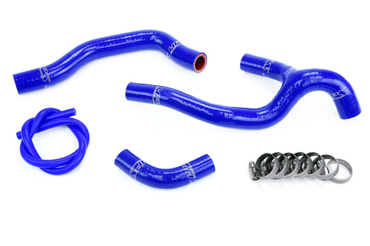 HPS Performance High Temp 3-ply Reinforced Silicone Replace OEM Rubber Radiator Coolant Hoses 57-1237-BLUE