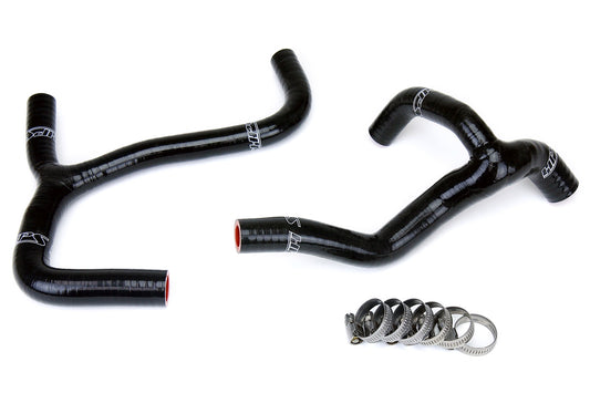 HPS Performance High Temp 3-ply Reinforced Silicone Replace OEM Rubber Radiator Coolant Hoses 57-1238-BLK