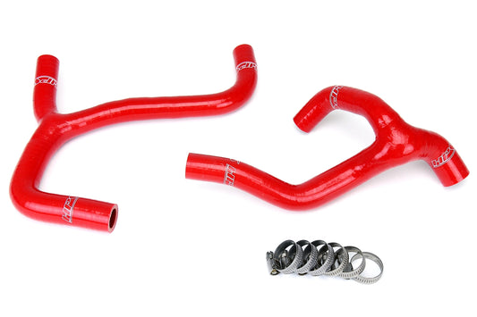 HPS Performance High Temp 3-ply Reinforced Silicone Replace OEM Rubber Radiator Coolant Hoses 57-1238-RED