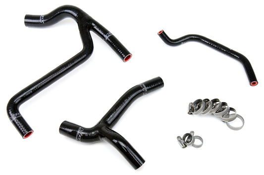 HPS Performance High Temp 3-ply Reinforced Silicone Replace OEM Rubber Radiator Coolant Hoses 57-1243-BLK
