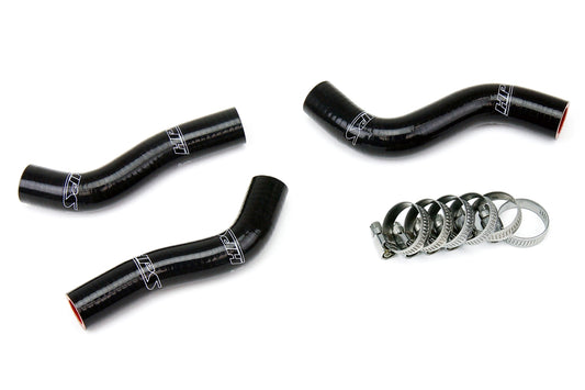 HPS Performance High Temp 3-ply Reinforced Silicone Replace OEM Rubber Radiator Coolant Hoses 57-1248-BLK