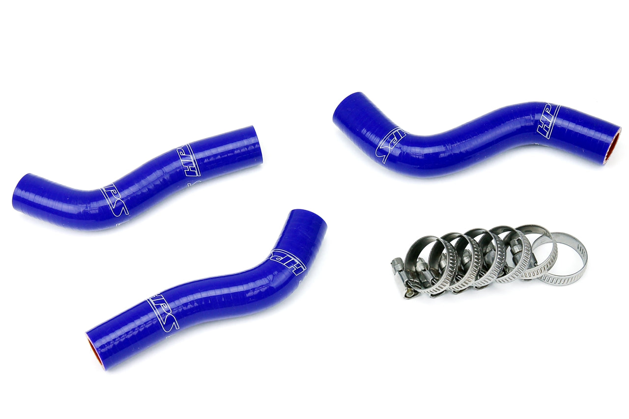 HPS Performance High Temp 3-ply Reinforced Silicone Replace OEM Rubber Radiator Coolant Hoses 57-1248-BLUE