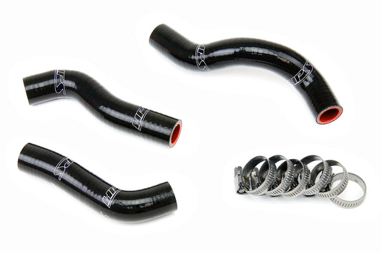 HPS Performance High Temp 3-ply Reinforced Silicone Replace OEM Rubber Radiator Coolant Hoses 57-1249-BLK
