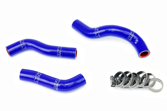 HPS Performance High Temp 3-ply Reinforced Silicone Replace OEM Rubber Radiator Coolant Hoses 57-1249-BLUE