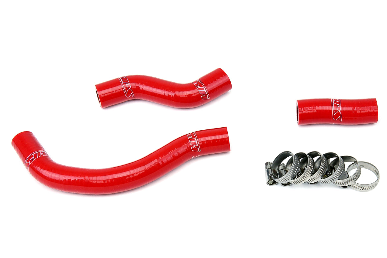 HPS Performance High Temp 3-ply Reinforced Silicone Replace OEM Rubber Radiator Coolant Hoses 57-1251-RED