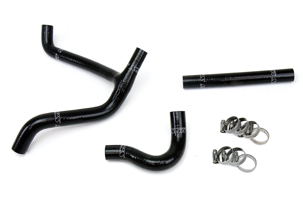 HPS Performance High Temp 3-ply Reinforced Silicone Replace OEM Rubber Radiator Coolant Hoses 57-1253-BLK