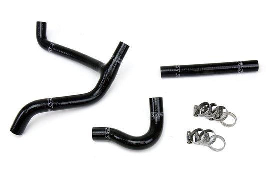 HPS Performance High Temp 3-ply Reinforced Silicone Replace OEM Rubber Radiator Coolant Hoses 57-1253-BLK
