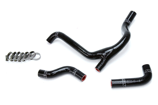 HPS Performance High Temp 3-ply Reinforced Silicone Replace OEM Rubber Radiator Coolant Hoses 57-1254-BLK