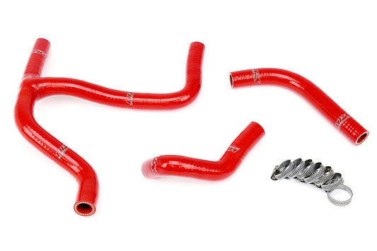 HPS Performance High Temp 3-ply Reinforced Silicone Replace OEM Rubber Radiator Coolant Hoses 57-1255-RED