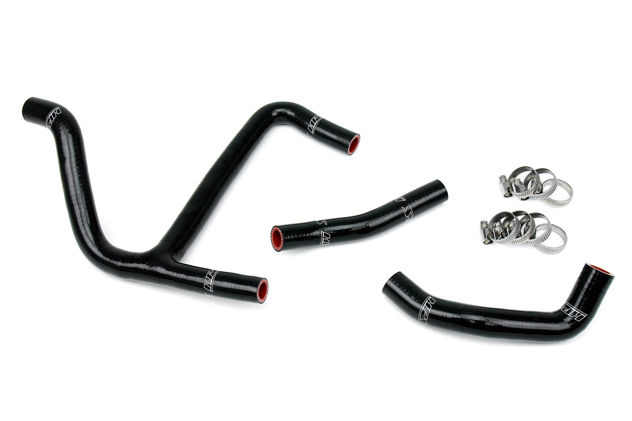 HPS Performance High Temp 3-ply Reinforced Silicone Replace OEM Rubber Radiator Coolant Hoses 57-1256-BLK