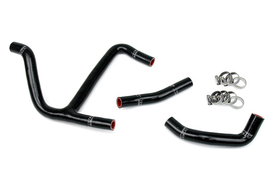 HPS Performance High Temp 3-ply Reinforced Silicone Replace OEM Rubber Radiator Coolant Hoses 57-1256-BLK