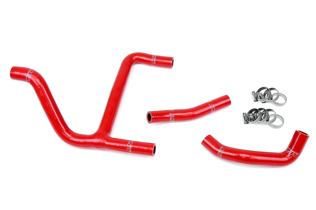 HPS Performance High Temp 3-ply Reinforced Silicone Replace OEM Rubber Radiator Coolant Hoses 57-1256-RED