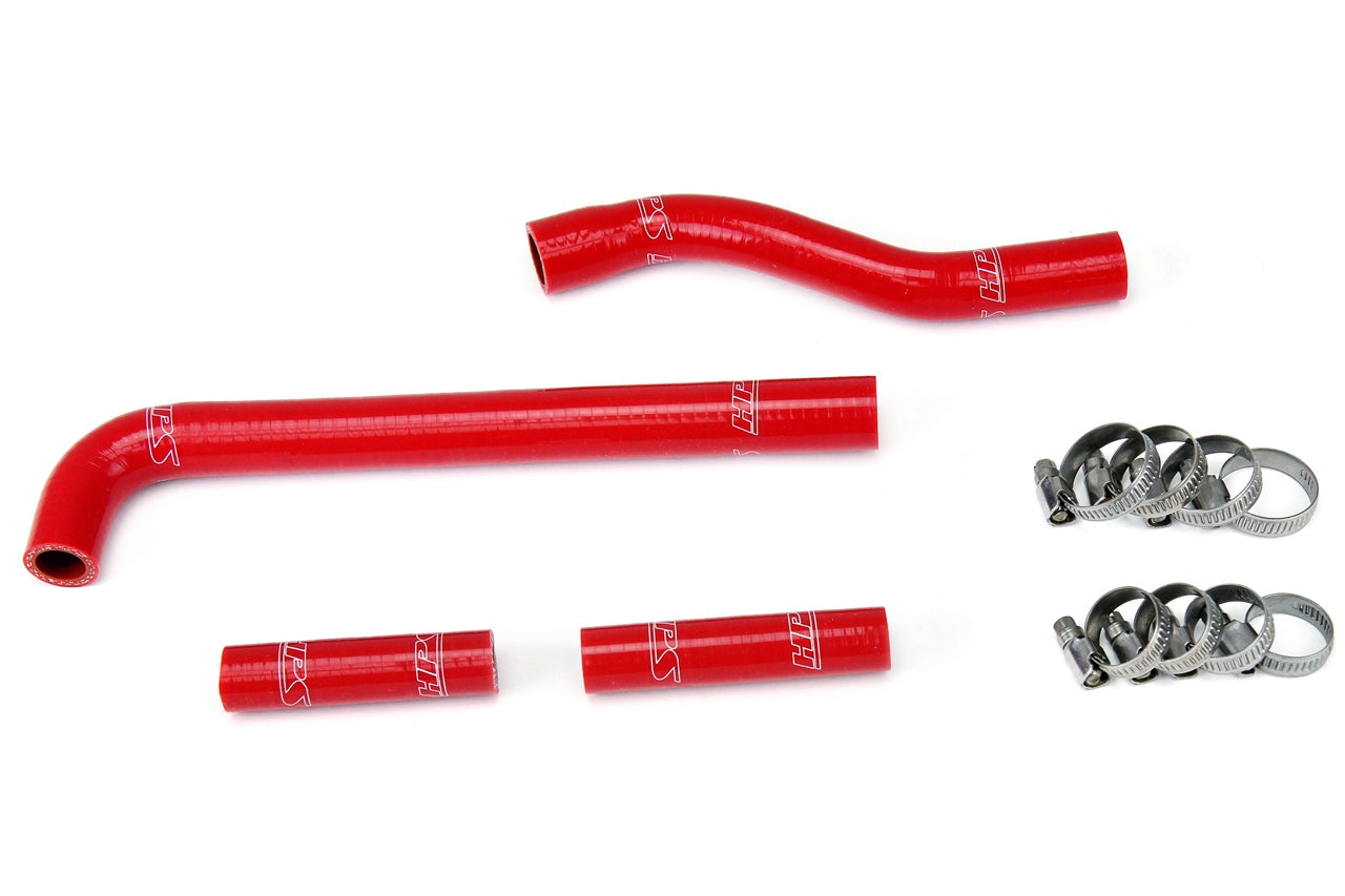 HPS Performance High Temp 3-ply Reinforced Silicone Replace OEM Rubber Radiator Coolant Hoses 57-1259-RED