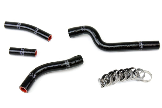HPS Performance High Temp 3-ply Reinforced Silicone Replace OEM Rubber Radiator Coolant Hoses 57-1261-BLK
