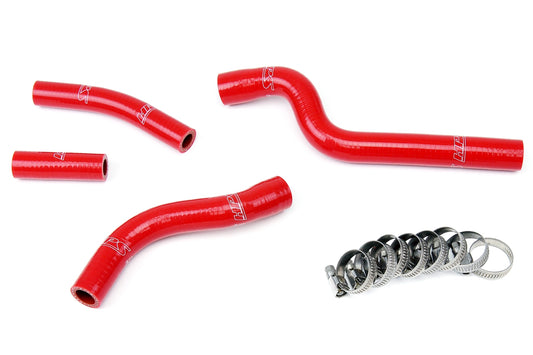 HPS Performance High Temp 3-ply Reinforced Silicone Replace OEM Rubber Radiator Coolant Hoses 57-1261-RED