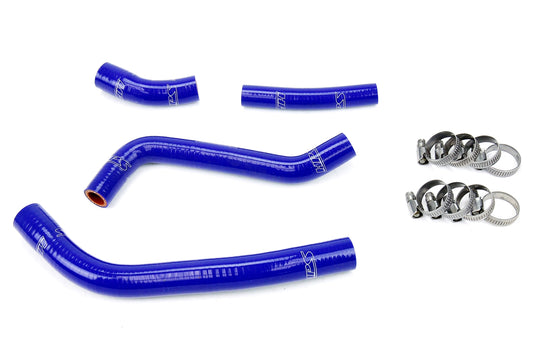 HPS Performance High Temp 3-ply Reinforced Silicone Replace OEM Rubber Radiator Coolant Hoses 57-1263-BLUE