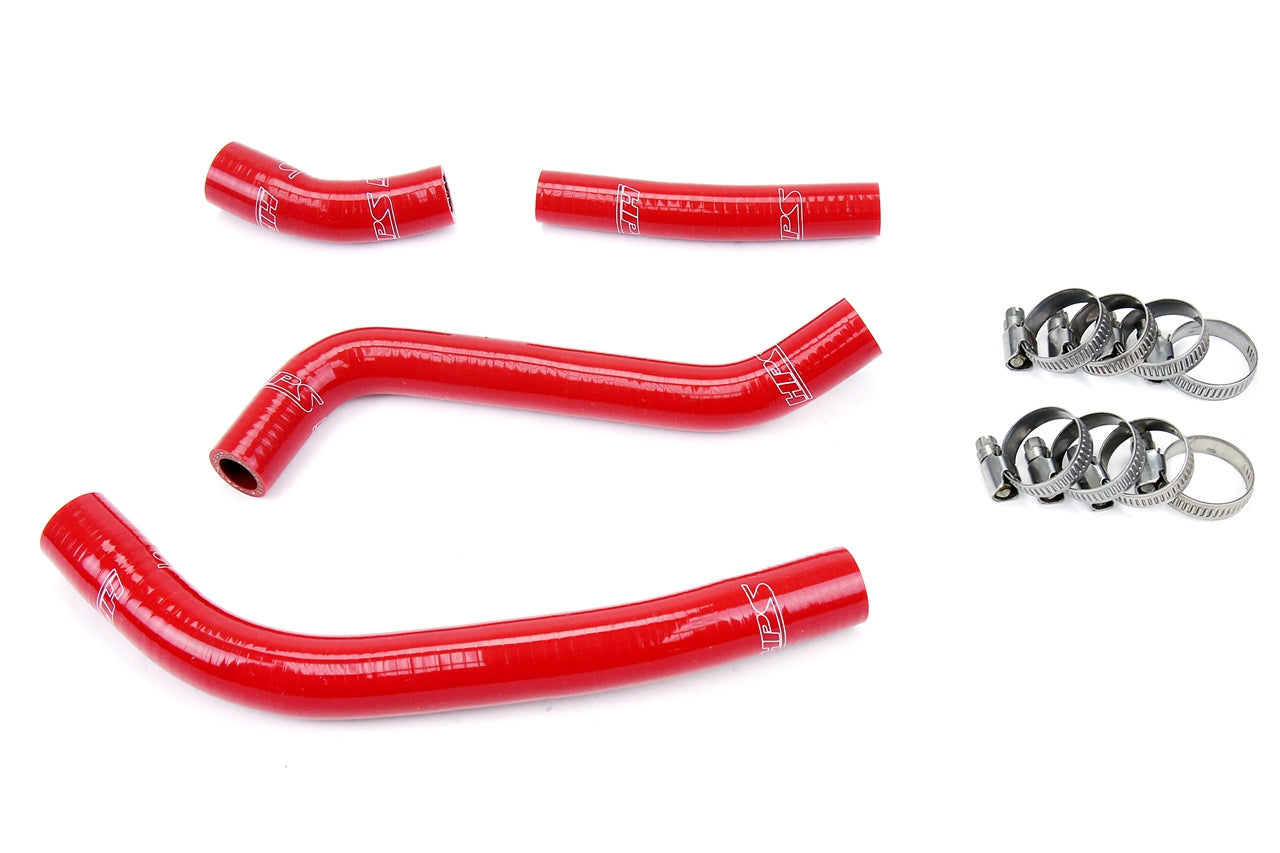 HPS Performance High Temp 3-ply Reinforced Silicone Replace OEM Rubber Radiator Coolant Hoses 57-1263-RED