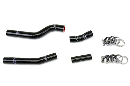 HPS Performance High Temp 3-ply Reinforced Silicone Replace OEM Rubber Radiator Coolant Hoses 57-1264-BLK