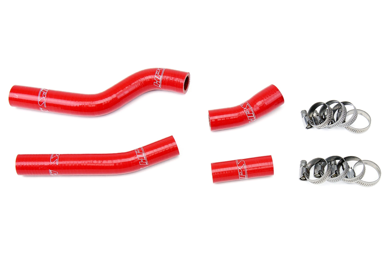 HPS Performance High Temp 3-ply Reinforced Silicone Replace OEM Rubber Radiator Coolant Hoses 57-1264-RED