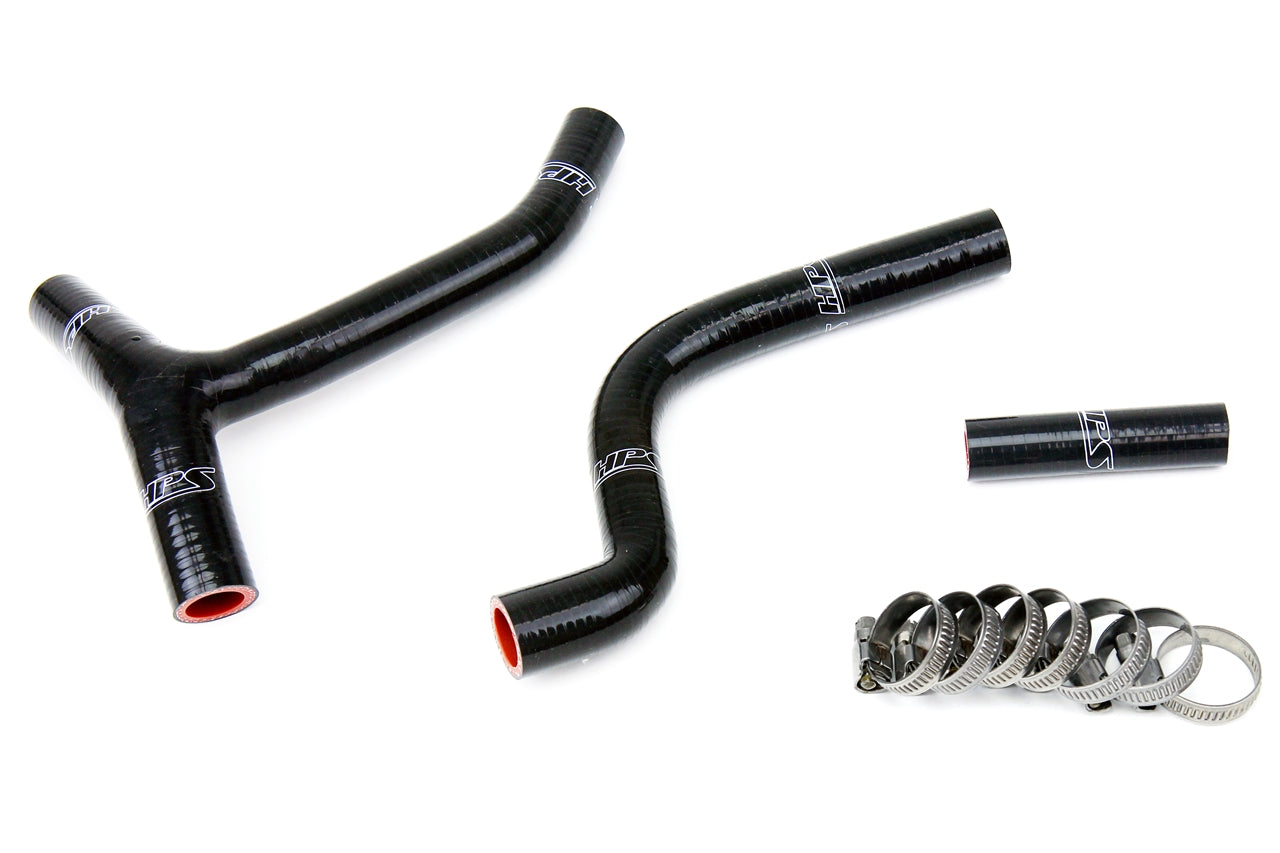 HPS Performance High Temp 3-ply Reinforced Silicone Replace OEM Rubber Radiator Coolant Hoses 57-1265-BLK