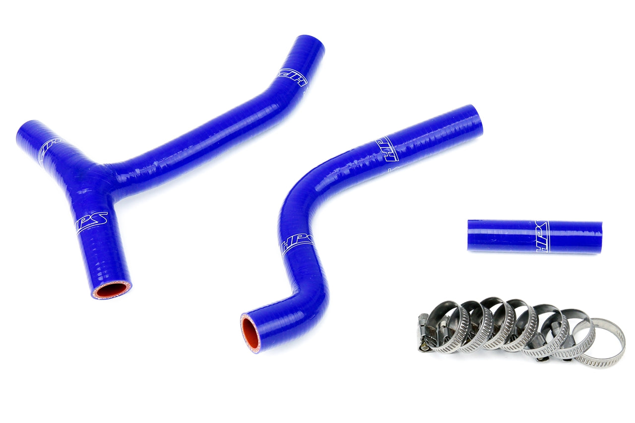 HPS Performance High Temp 3-ply Reinforced Silicone Replace OEM Rubber Radiator Coolant Hoses 57-1265-BLUE