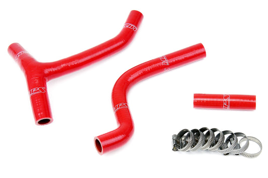 HPS Performance High Temp 3-ply Reinforced Silicone Replace OEM Rubber Radiator Coolant Hoses 57-1265-RED