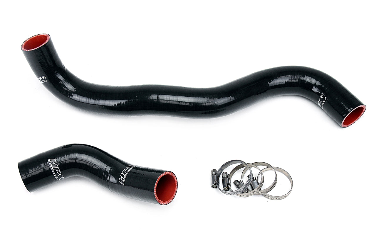 HPS Performance High Temp 3-ply Reinforced Silicone Replace OEM Rubber Radiator Coolant Hoses 57-1267-BLK